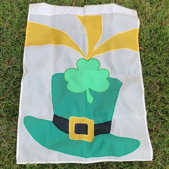 St Patrick’s day leprechaun hat yard flag banner - Picture 4 of 17